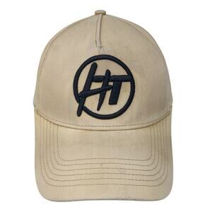 HT Hard Tuned Toddler Snapback Hat Beige One Size Adjustable Embroidered 6 Panel
